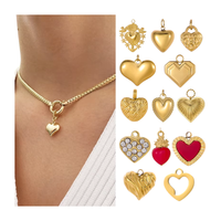2025 mousquetons non ternis pince fabrication de bijoux grand coeur pendentifs mousqueton bijoux en acier inoxydable chaîne mousqueton collier