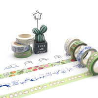 Lot de 5 rubans adhésifs Washi fantaisie pour scrapbooking et journal intime – Idéal pour les filles – Offre spéciale