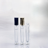 Flacon pulvérisateur de parfum en verre transparent mini portable de 10 ml, atomiseur à sertir, givré, écologique et recyclable