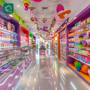 Chất lượng cao kẹo hiển thị đảo sô cô la đứng Cookie truy cập kẹo hiển thị tủ kẹo hiển thị giá - Product Image 3