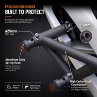 Barre de protection moteur pour moto, protection routière compatible avec CFMOTO 500SR, acier à haute teneur en carbone, soudé à l'argon, noir mat
