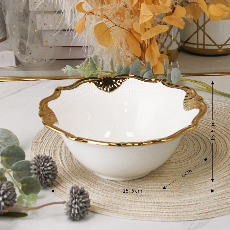 Cuenco redondo de grano interior de 6 pulgadas (15*15*6 cm)