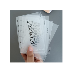 Divisori Personalizzati Durevoli e Flessibili con Linguette Preformate Opache e Trasparenti per Risparmi e Sfide di Risparmio, Formato A7 A6 - Product Image 1