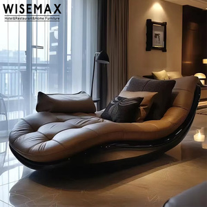 Muebles WISEMAX, Muebles Modernos para el Hogar, Sillón <span class=keywords><strong>Chaise</strong></span> <span class=keywords><strong>Longue</strong></span> de Cuero, Sofás de Cuero, Sillón de Descanso, <span class=keywords><strong>Cama</strong></span> para Sala de Estar - Product Image 1