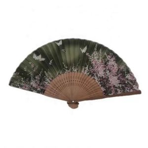 Abanico Plegable Portátil de Bambú y Seda Estilo Antiguo para Damas - 21cm, Hecho a Mano, con Logotipo Personalizado, Regalo Promocional para Fotografía y Souvenirs - Product Image 3