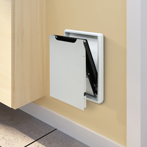 Taburete Plegable de Pared de 430 mm, Diseño Minimalista Metálico para Entrada y Baño - Product Image 1