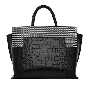 Borsa Tote Grande Capacità Stile Retrò <span class=keywords><strong>Europeo</strong></span>-Americano con Motivo <span class=keywords><strong>Coccodrillo</strong></span>, Borsa a Mano da Donna di Alta Gamma con Cerniera Goffrata - Product Image 5