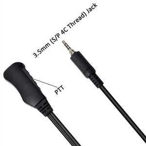 <span class=keywords><strong>G</strong></span> <span class=keywords><strong>Shape</strong></span> Tai Nghe Tai Nghe Với Xây Dựng-Trong Dòng Mic PTT(Push To Talk) Tai Móc Tai Nghe Không Thấm Nước Jack Cho Yaesu Vertex VX-6R VX-7E - Product Image 4