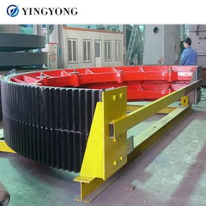 Large gear for rotary kiln Casting steel rotary kiln parts ball mill gears for sale