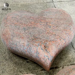 Animal de compagnie en granit en forme de cœur, roche en pierre naturelle, gravier, pour enfants, prix d'usine