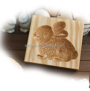 Molde de Galletas de Madera de Haya con Forma de Conejo y Corazón para Árbol de Navidad - Product Image 6