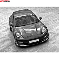 Pare-choc avant en plastique renforcé de fibres avec arêtes de roue, pour Porsche Panamera 970 quesn, grande carrosserie