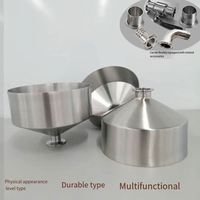 Chaîne de montage de trémie conique en acier inoxydable de qualité alimentaire 304 personnalisée trémie de machine de remplissage d'alimentation et de nourriture
