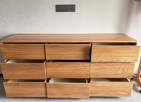 Meuble de bureau en teck de haute qualité, réglable en hauteur, design moderne, avec tiroir, disponible pour le bureau à domicile, l'appartement, la chambre à coucher