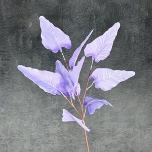 Feuilles de <span class=keywords><strong>Calla</strong></span> artificielles réalistes à 3 branches, décorations florales artisanales colorées pour Thanksgiving, la remise des diplômes et la maison, vente en gros - Product Image 6