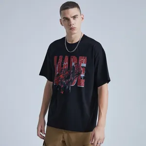 Camiseta de algodón de Hip Hop para hombre, Camiseta con estampado personalizado a pedido, camiseta gráfica con estampado de letras