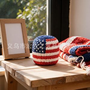 Nuevo Producto: Bolsa para Pies de Color Rojo, Blanco y Azul - Bolsa de Punto con Forma de Estrella - Bolsa para Pies - Product Image 4