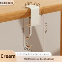 Support multifonctionnel pour sac à dos d'étudiant Support mobile détachable en acier au carbone pour salle de bain ou bureau Aucun perçage requis
