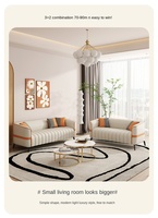 Canapé simple et moderne pour petit appartement, pour deux ou trois personnes, zone de négociation de location, réception, petit canapé