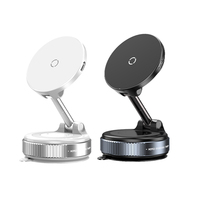 Support magnétique de voiture certifié 15W à rotation 360° avec chargeur sans fil et port USB-C en alliage d'aluminium pour mobile - Meilleures ventes