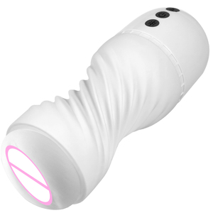 Juguete erótico para adultos, simulador de masturbación con forma de avión, retráctil automático, eléctrico, entrenador de pene. - Product Image 1