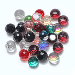 คริสตัล 6/8/10/12 มม. แบบไม่มีรูพรุน ก้นแบน ทรงกลมเหลี่ยมเพชร 128 เหลี่ยม ทำจากแก้ว สำหรับงาน DIY เครื่องประดับ และตกแต่งเล็บ - Product Image 5