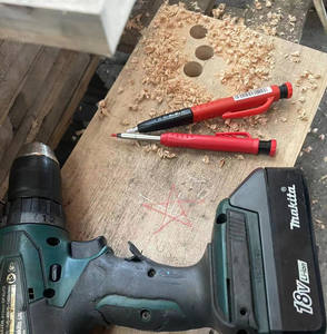 Mechanical Woodworking Tool Custom Erasable <b>Carpenter</b> Construction <b>Pencil</b> Set with Refill - Product Image 5