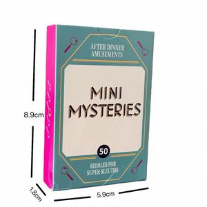 Jeu de société MK All-English Party Mini Mysteries 50 cartes de devinettes Divertissements après le dîner Jeu de réflexion - Product Image 2