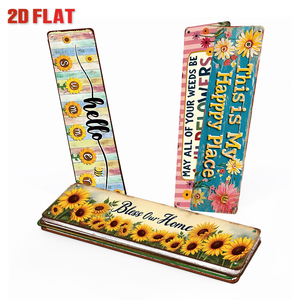 Juego de Letreros Metálicos Largos Vintage con Diseño de Girasol, Decoración Retro Floral de Bienvenida para Pared de Hogar o Porche - Product Image 2