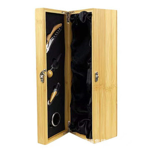 Nouvelle boîte à vin en bambou et bois pour une bouteille, du fabricant d'origine, boîte à vin créative en bois massif pour offrir des vins. - Product Image 3