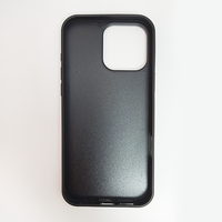 Coque de téléphone personnalisée noire de haute qualité pour iPhone, avec bord circulaire et coque noire cannelée, pour la chaîne d'approvisionnement mondiale