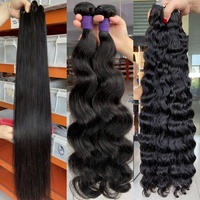 LSY Cheveux Bruts Vierges Vietnamiens Birmans Non Transformés Ondulés Naturels Fournisseurs, Paquets de Cheveux Humains Vietnamiens Bruts à Cuticules Alignées