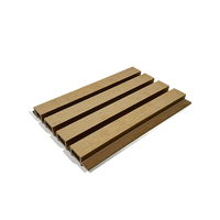 Paneles Decorativos de Rejilla de WPC PVC, Elegantes y Duraderos, para Pared y Techo, Diseño Moderno, Rejilla de Madera Plástica para Jardín