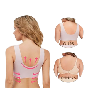 Sutiã Esportivo Sem Fio de Tamanho Grande com Copas 3/4, Estilo Fino em Seda Gelada, Sem Costura e com Efeito Push-Up - Product Image 6