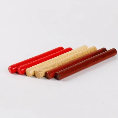 Children Education Toy 3 colors wood claves custom natural Rhythm Stick Orff Percussion Instrument