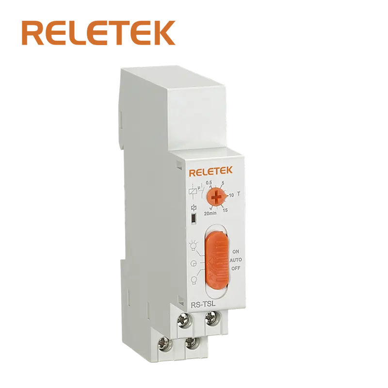 RELETEK Staircase Timer Switch RS-TSL,AC220V-240V,50/60HZ,Light Time Switch,Auto Switch,with LED Indication,Module Relay