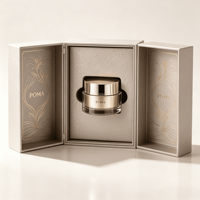 Boîte cadeau magnétique à double porte de haute qualité, conçue sur mesure, de forme spéciale avec impression en bronze, réutilisable et étanche