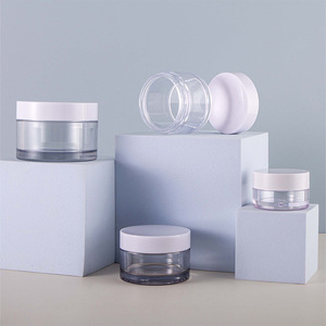 Tarros de plástico transparentes de pared gruesa de 10g, 20g, 30g <span class=keywords><strong>para</strong></span> crema facial, ojos, mantequilla corporal, bálsamo labial, exfoliante y maquillaje. - Product Image 2