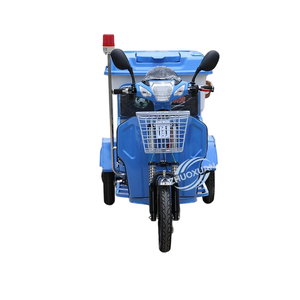 Camion de voirie électrique à trois roues, capacité 500L, véhicule de collecte des déchets pour la communauté - Product Image 1