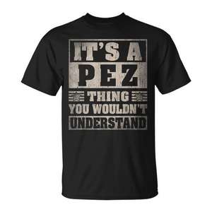 Camiseta It's A Pez Thing, negra, unisex, talla mediana para adultos - Product Image 1