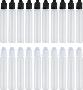 PE Plastic <b>Dropper</b> <b>Bottle</b> with Long Inner Plug Screw Cap for Essential Oil & Hair Growth Liquid 5ml-20ml - Product Image 1