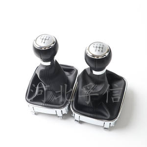 Housse en cuir pour pommeau de levier de vitesse de voiture, pour Polo 5, 6 vitesses, conception ergonomique - Product Image 2