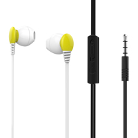 Earphone & Headphone Somostel CC02 Headphone Berkabel Kabel Datar Warna Kontras Aksesori Ponsel Auricular Con Cable