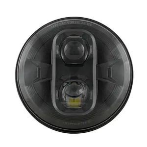 DOT EMC 90W 7" inch Black LED Head Lights w/DRL White Halo Kit For Toyota FJ Cruiser 2007-2014/Kenworth T2000 T-2000 1998-2010
