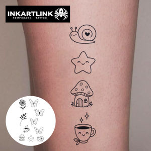 Autocollant de <span class=keywords><strong>tatouage</strong></span> INKARTLINK pour le corps, autocollant de <span class=keywords><strong>tatouage</strong></span> en papier, Cyber Sigilism, imperméable, écologique, longue durée, 15 jours, en vrac - Product Image 2