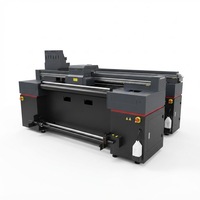 Impresora Híbrida UV Eco Solvente 1604AX de 1.6M con 4 Cabezales I3200, Máquina de Impresión con Banda Transportadora para Materiales Flexibles y Rígidos