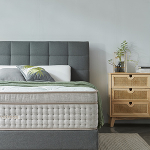 Nệm bán buôn Nhà cung cấp mật độ cao Bộ nhớ bọt sang trọng cao su thiên nhiên siêu Vua Kích thước Euro Top Pocket mùa xuân nệm - Product Image 5