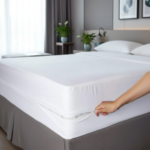 Housse de matelas anti-punaises de lit de qualité supérieure avec fermeture éclair, 100% imperméable - Product Image 1