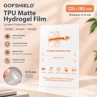 Film hydrogel auto-cicatrisant en TPU ultra-fin de 0,15 mm, 12*18 cm, feuilles de protection d'écran, découpe sur traceur, taille et motif personnalisés