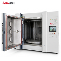 Machine de revêtement sous vide PVD automatique AsiaLink PLC avec pompe à moteur pour bracelets, chaînes de cheville, bijoux imitation, placage couleur or pour la vente au détail